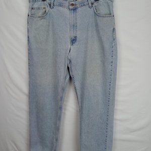 Eddie Bauer Distressed Bottom Jeans Men's Size 42x32. Item #P030